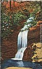 Norman Parkinson Bridal Veil Falls, Linville, North Carolina painting